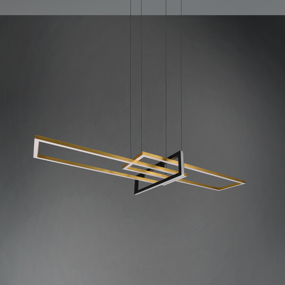 Lustra LED Suspendata PREMIUM SALINAS GOLD Echivalent 500W Dimabila