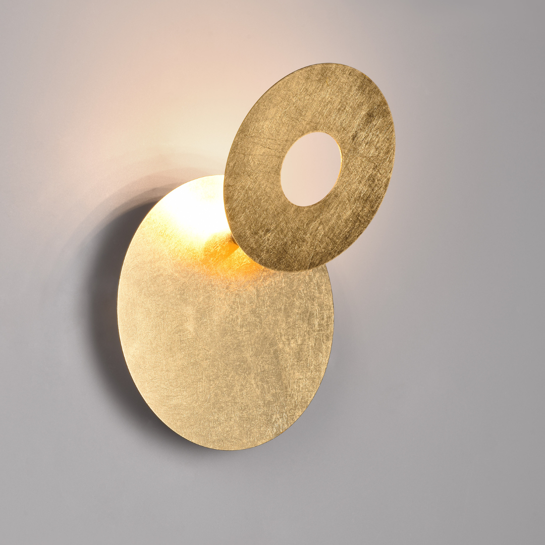 Aplica LED Luxury Round Gold LEANO