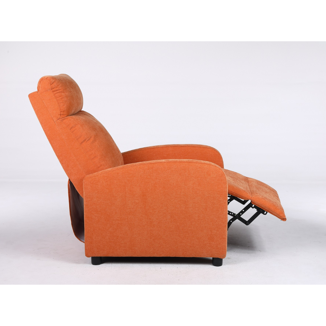 Fotoliu Recliner Stofa Portocaliu
