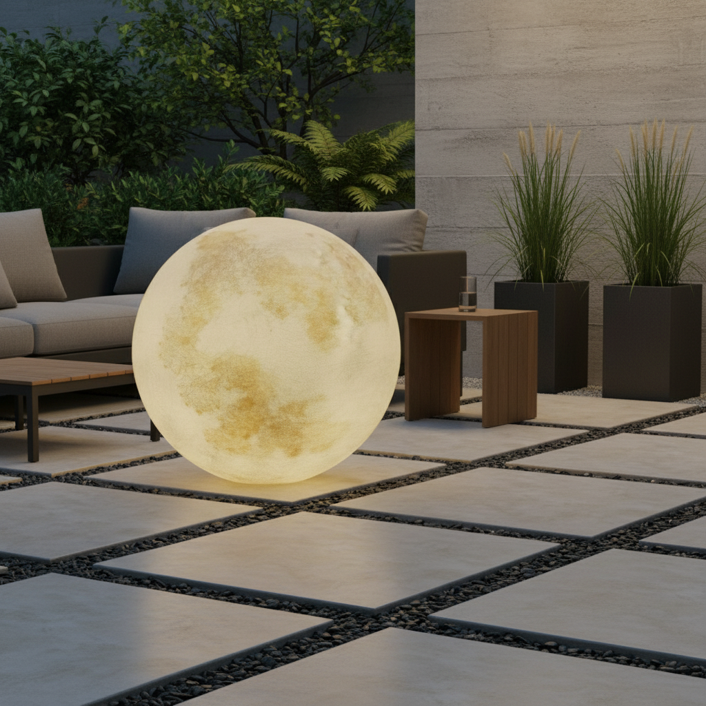 Felinar Glob MOONGLOW 80cm, 3 Lumini, Premium