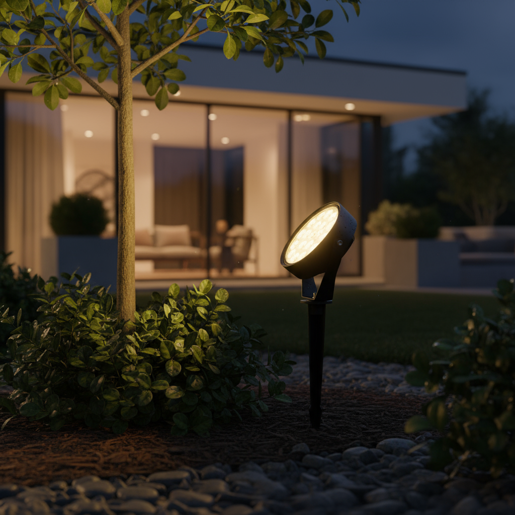 Spot LED Gradina Lollipop 9W Lumina Calda Negru