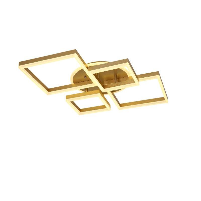 Lustra LED Modern Diamond Gold Echivalent 800W Telecomanda