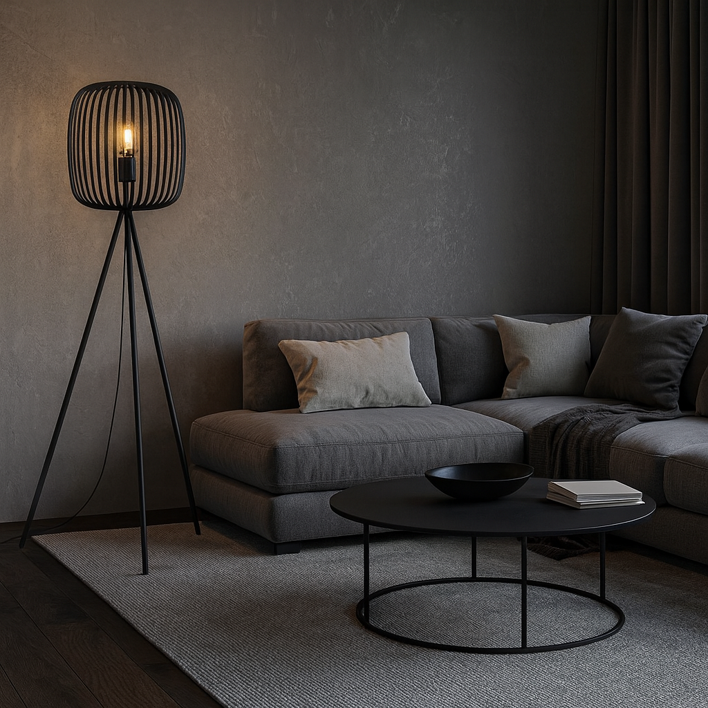 Lampadar ROMAZZINA Black 140CM