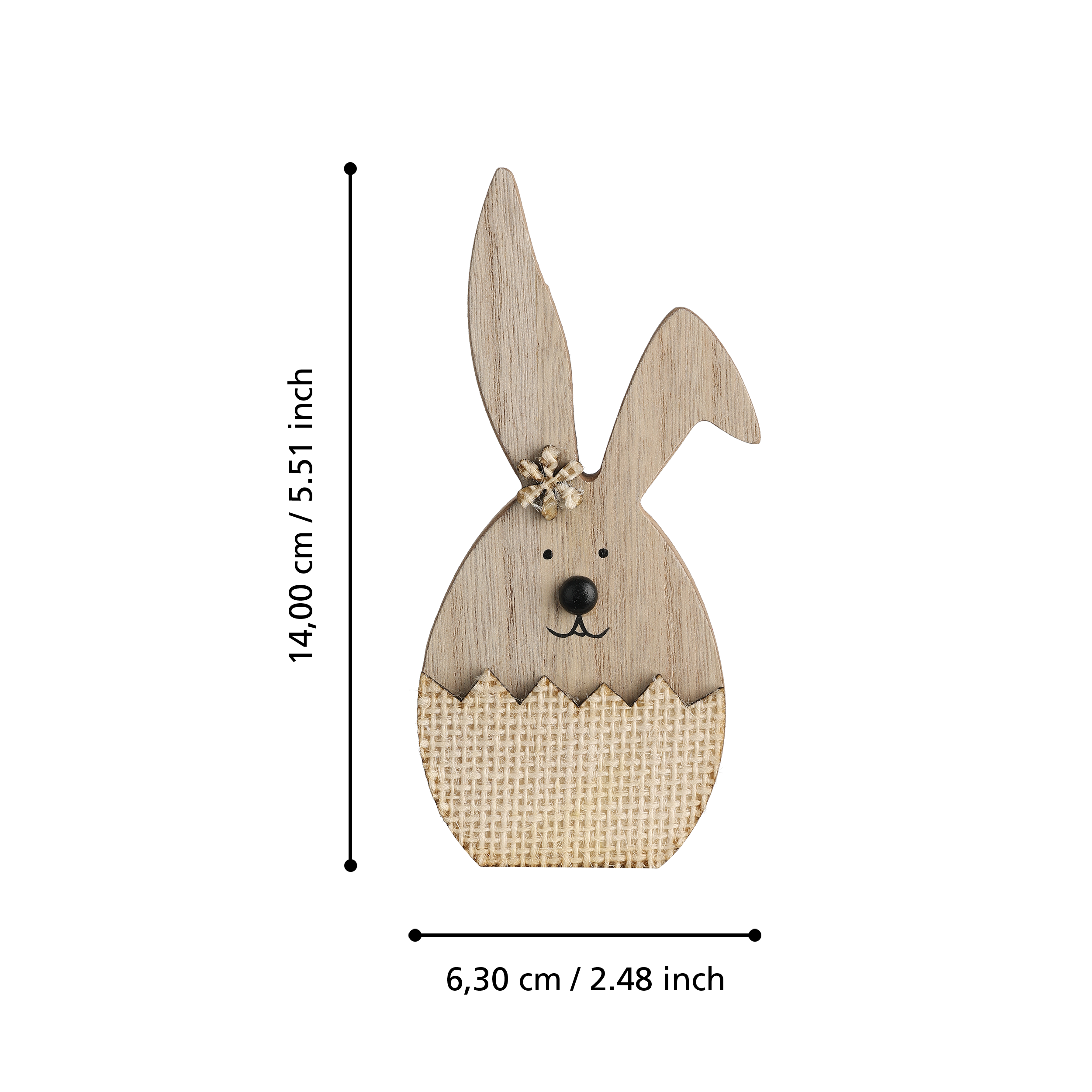 Set 12 Statuete Decorative Balmaha Bunny Wood
