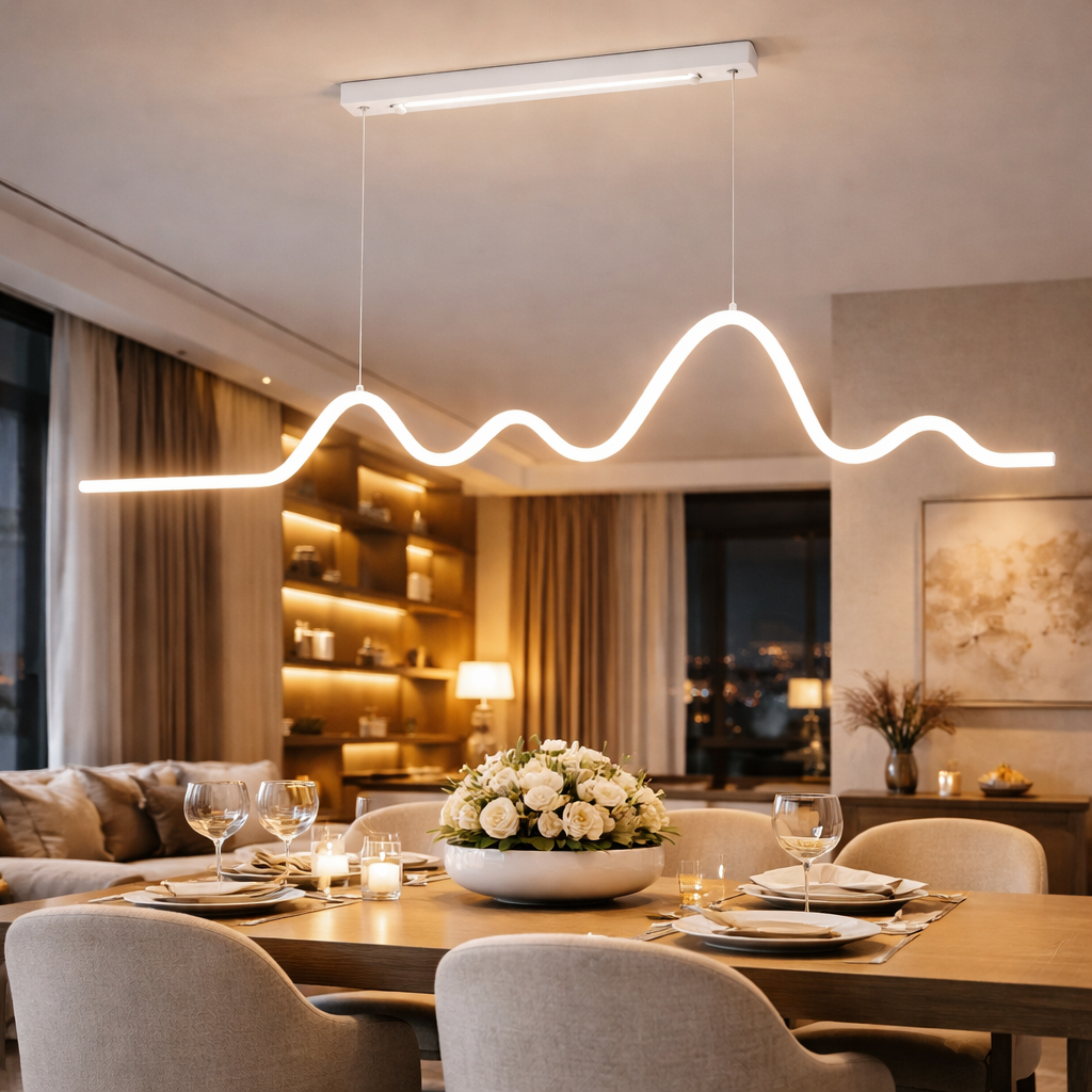 Lustra LED DYLO White Echivalent 350W Telecomanda