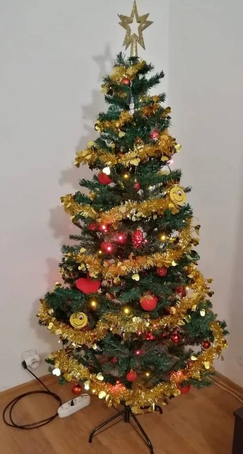 Brad Artificial de Craciun 210cm Suport Metalic - CA-9