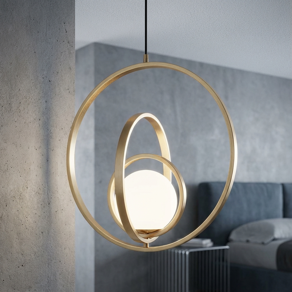 Pendul LOREN Abajur 1xE27 Gold