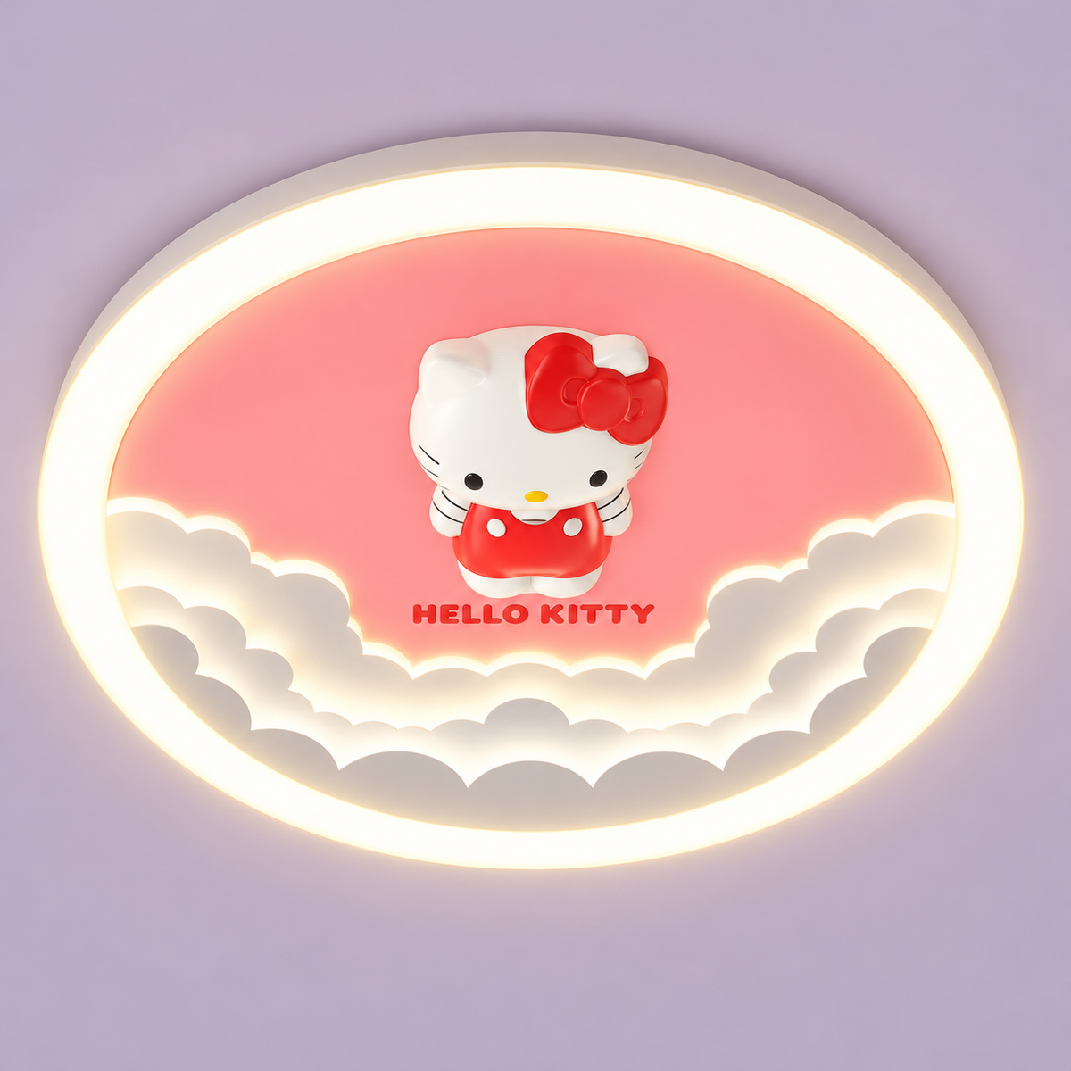 Lustra LED Cloudy Hello Kitty Echivalent 550W Telecomanda