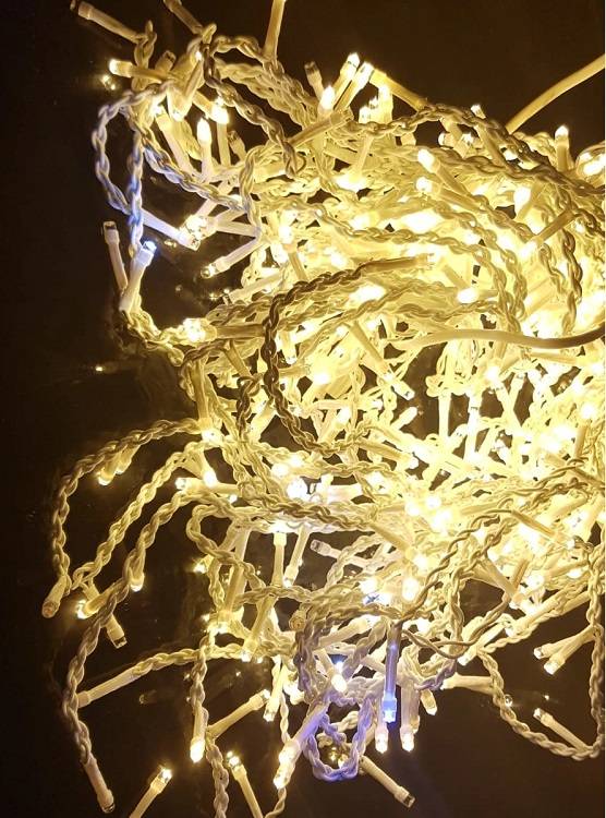 Instalatie LED Perdea Ploaie FLASH 120 LED-uri 3x1m Fir Alb Diverse Culori