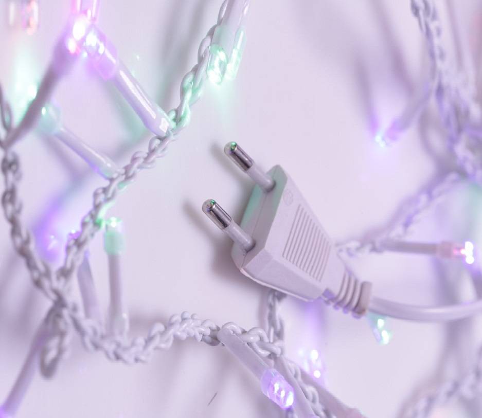 Instalatie Led Perdea Ploaie Flash 360 Led-Uri 8X1M Fir Alb Diverse Culori