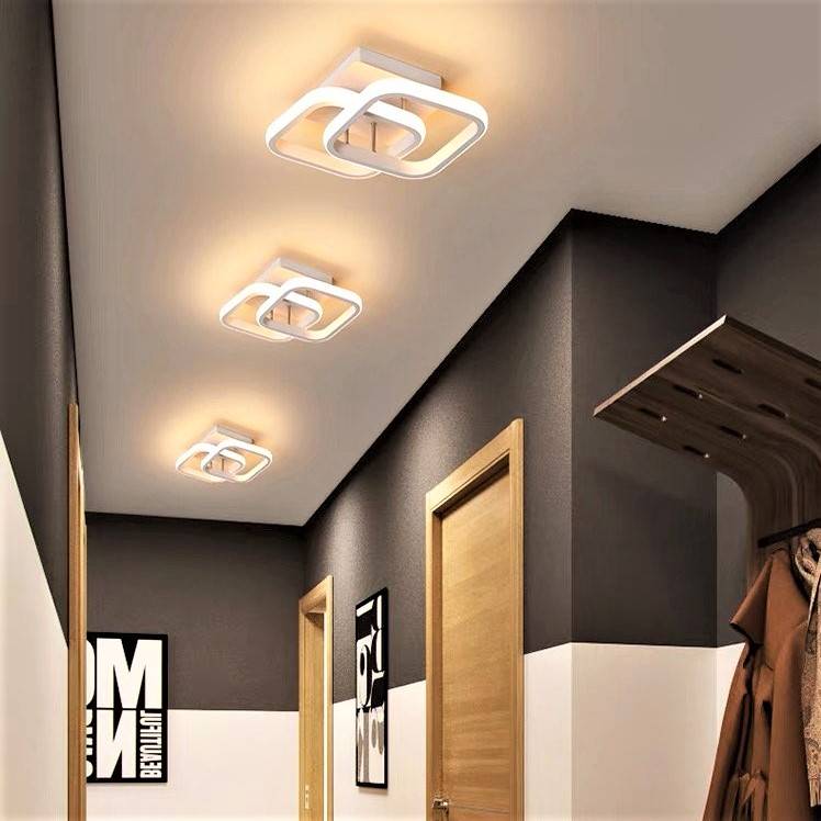 Lustra Led 32W Two Square Echivalent 200W Lighting Fixtures