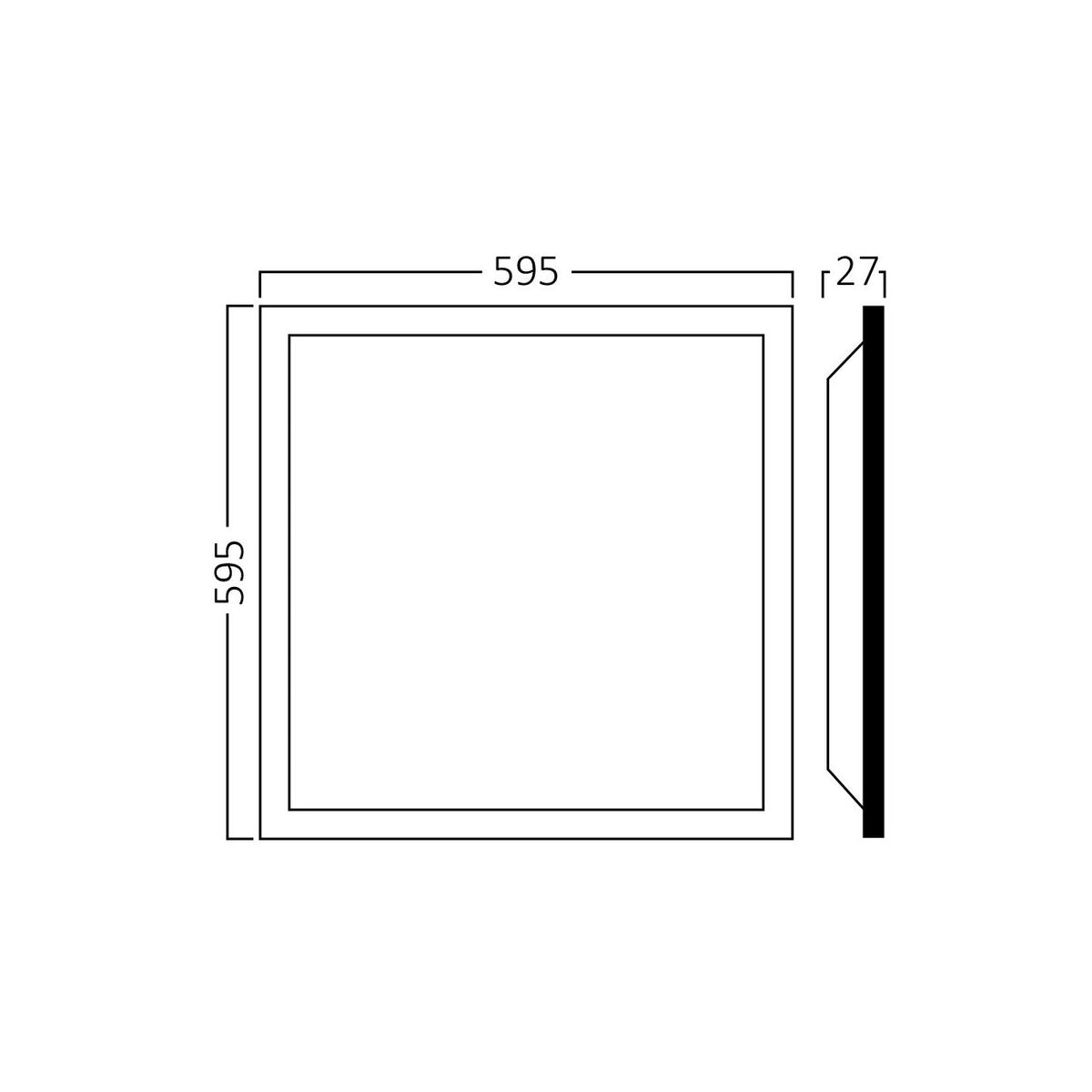 Panou LED 50W IP40 60x60cm, 5200lm, 6500K Slim Backlight