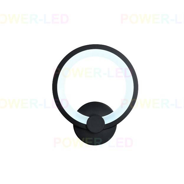 Aplica LED 24W ROUND Negru 3 Functii