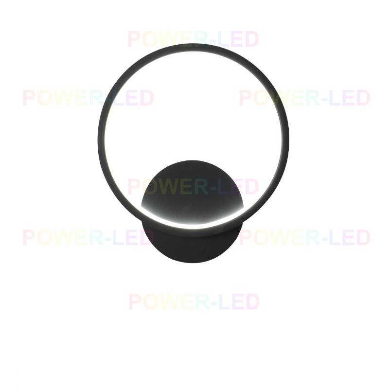 Aplica LED 28W ROUND Negru Slim 3 Functii