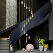 Lustra LED Luxury Crystal Golden Drops