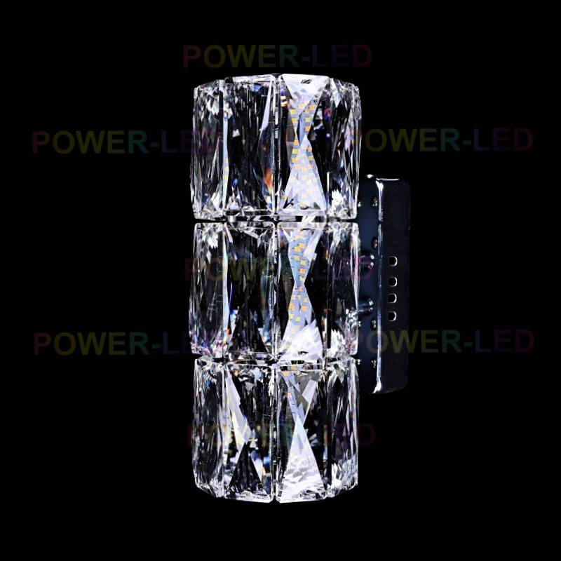 Aplica LED 24W Cristal Cilindru 22cm