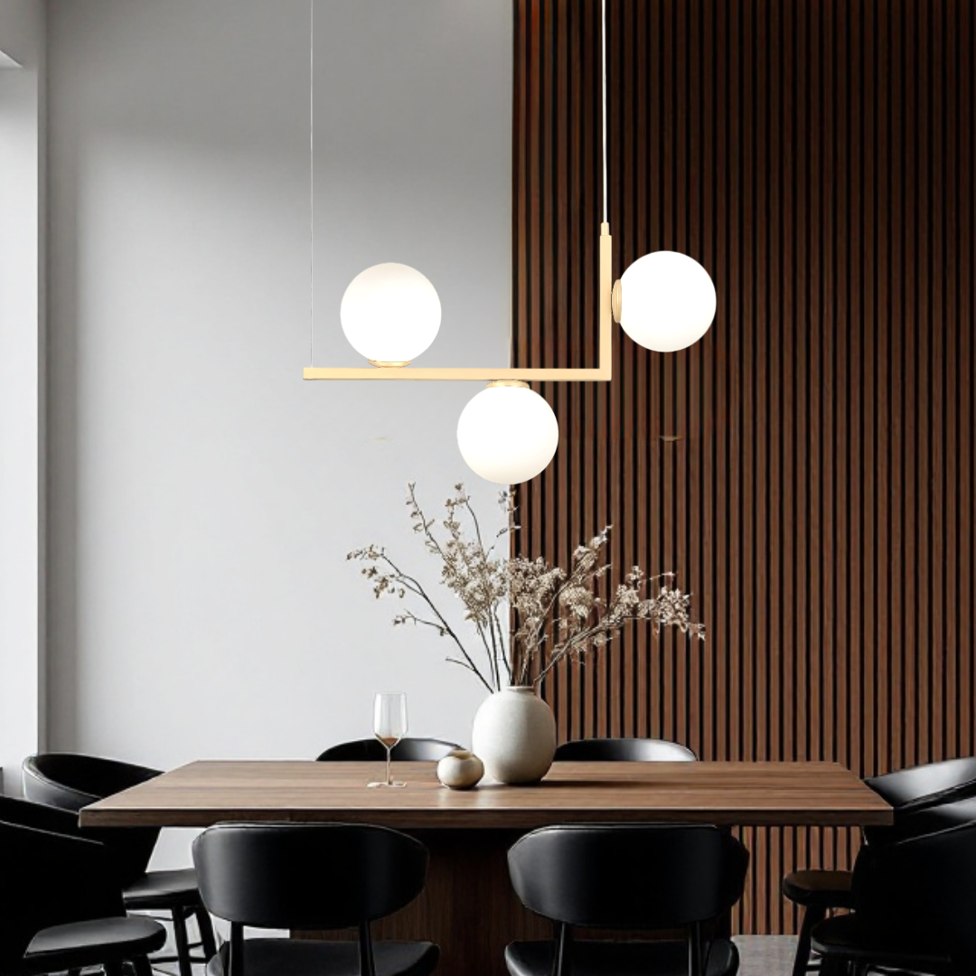 Lustra Abajur MAT 3xE27 Nordic Glow GOLDEN