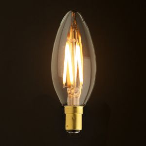 Bec LED E14 4W Filament Lumanare Transparent