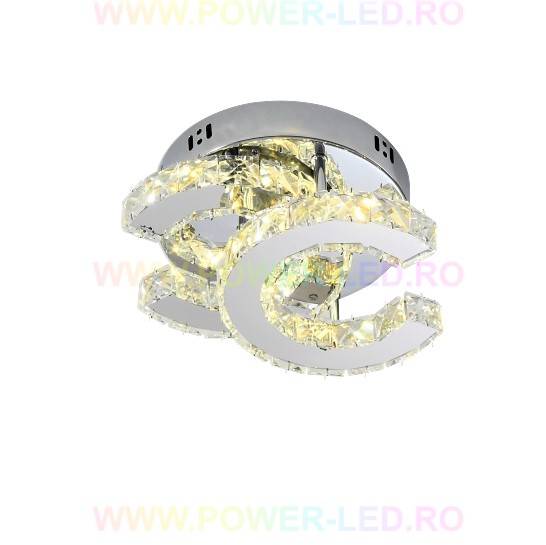 Lustra LED CRISTAL Double C Echivalent 200W