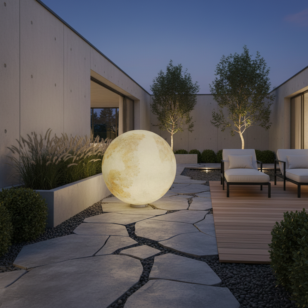 Felinar Glob MOONGLOW 100cm, 3 Lumini, Premium