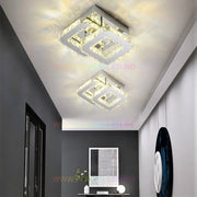 Lustra LED CRISTAL Double Square Echivalent 200W