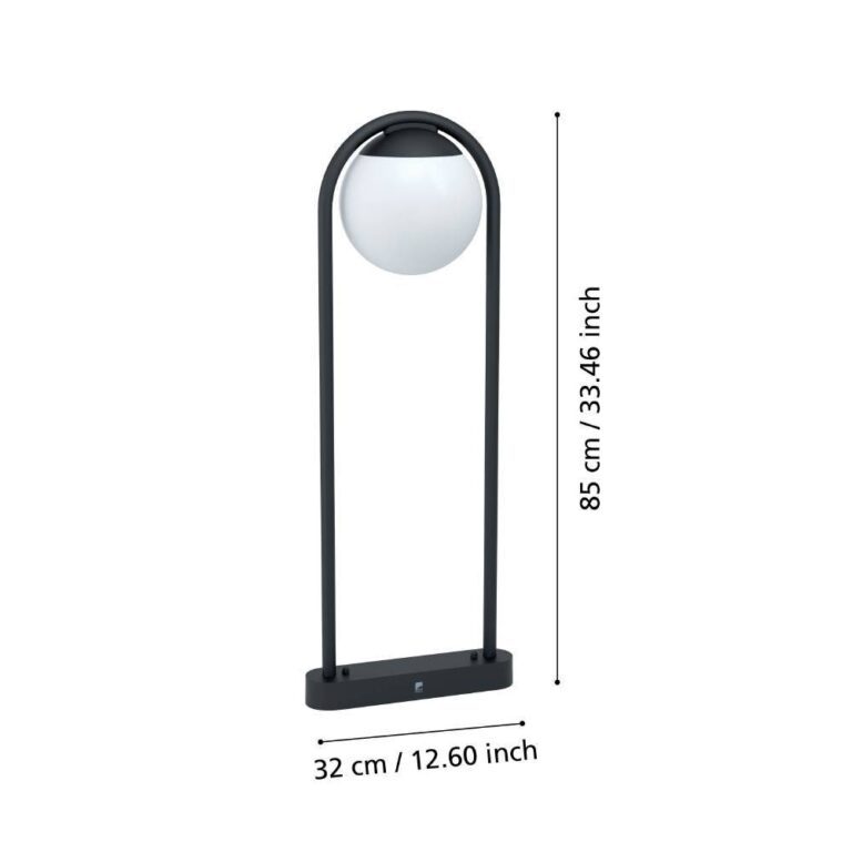 Stalp Ornamental de Gradina LED 28W PRATA VECCHIA 85CM 98733