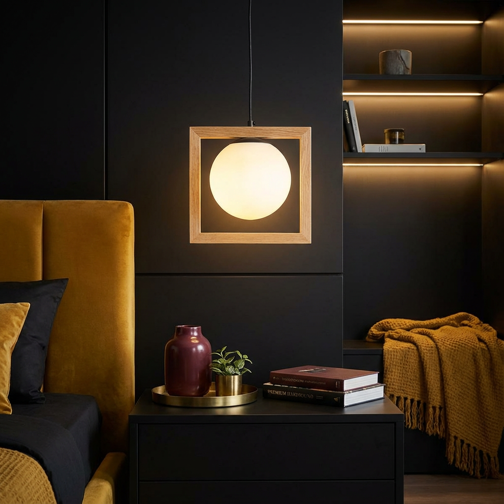 Pendul NOELIA 1xE14 Wood Style