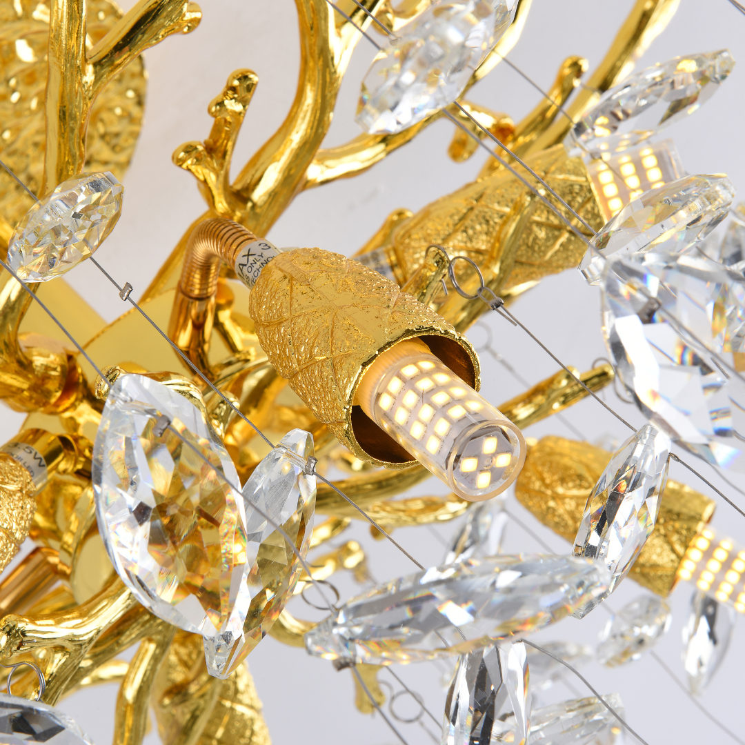 Candelabru Cristal Luxury Gold CINDY