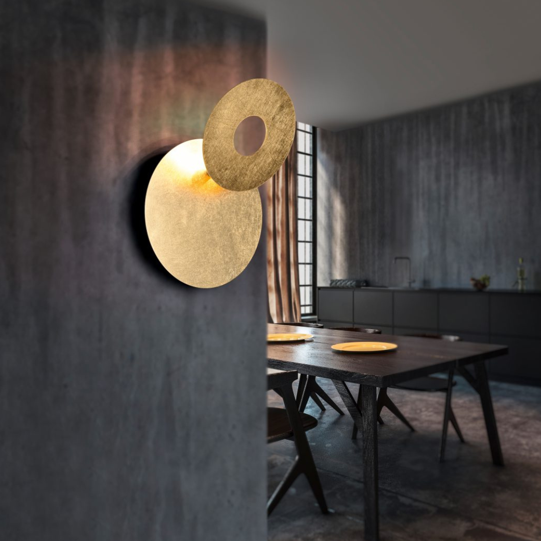 Aplica LED Luxury Round Gold LEANO