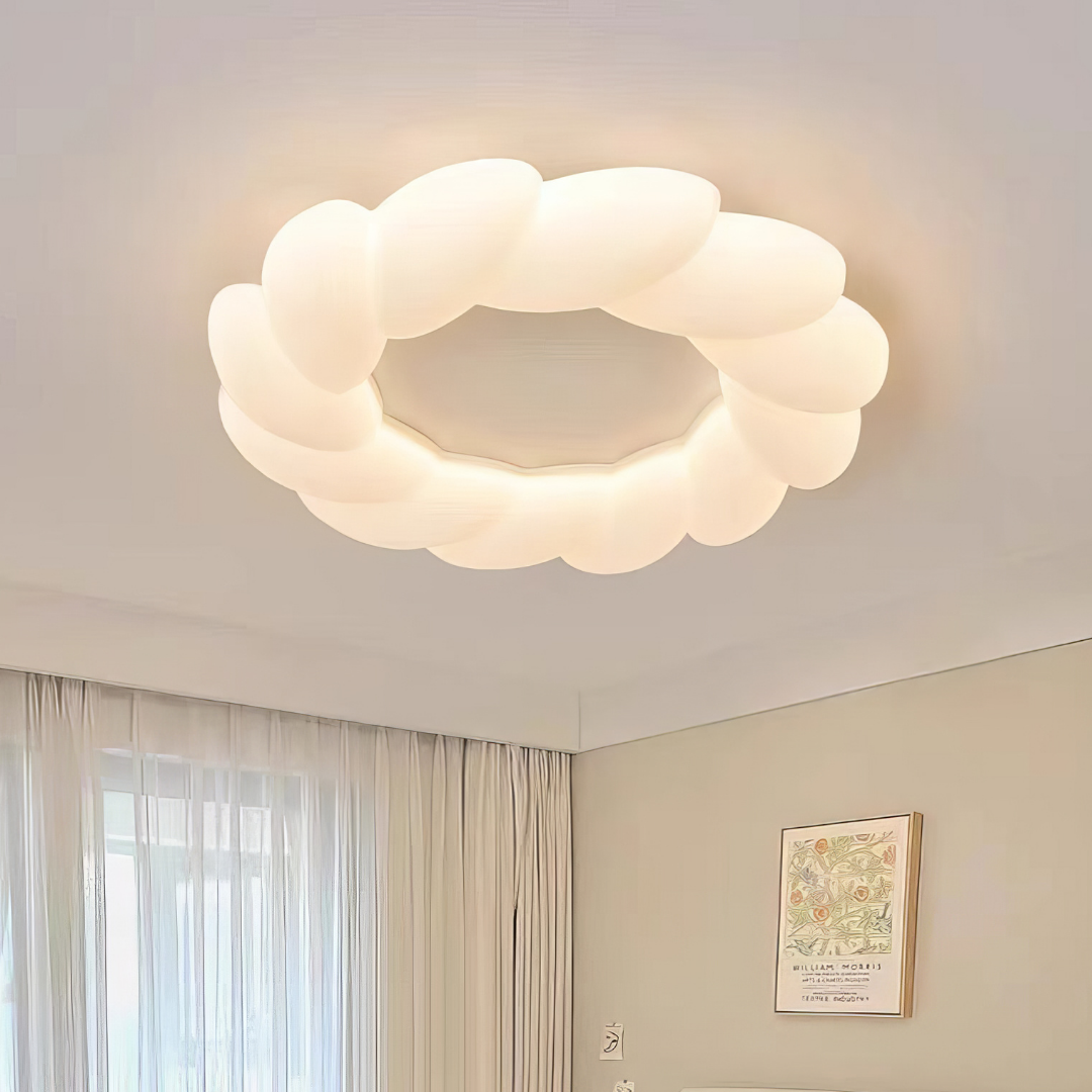Lustra LED 120W Fluffy Cloud Telecomanda 5571 (XD) ALBA / 49CM / KIDS Lighting Fixtures