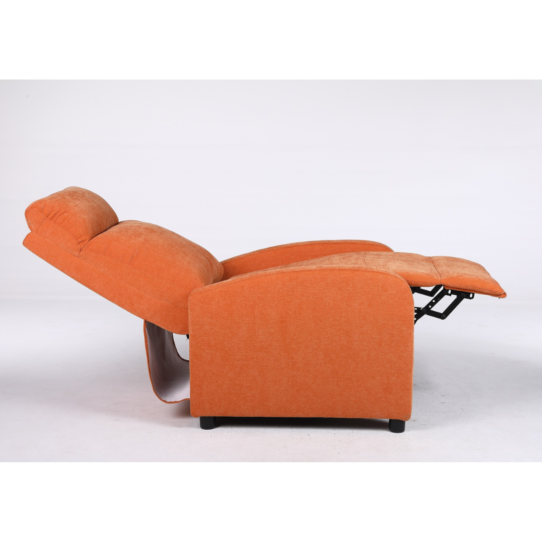 Fotoliu Recliner Stofa Portocaliu