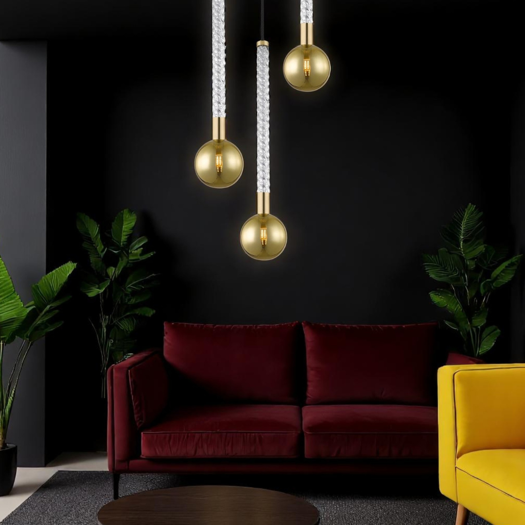 Lustra Suspendata Luxury Gold Mida