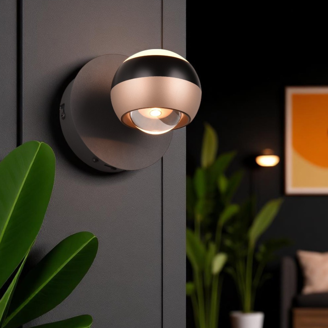 Aplica LED Orbit 3 lumini din buton, Dimabila