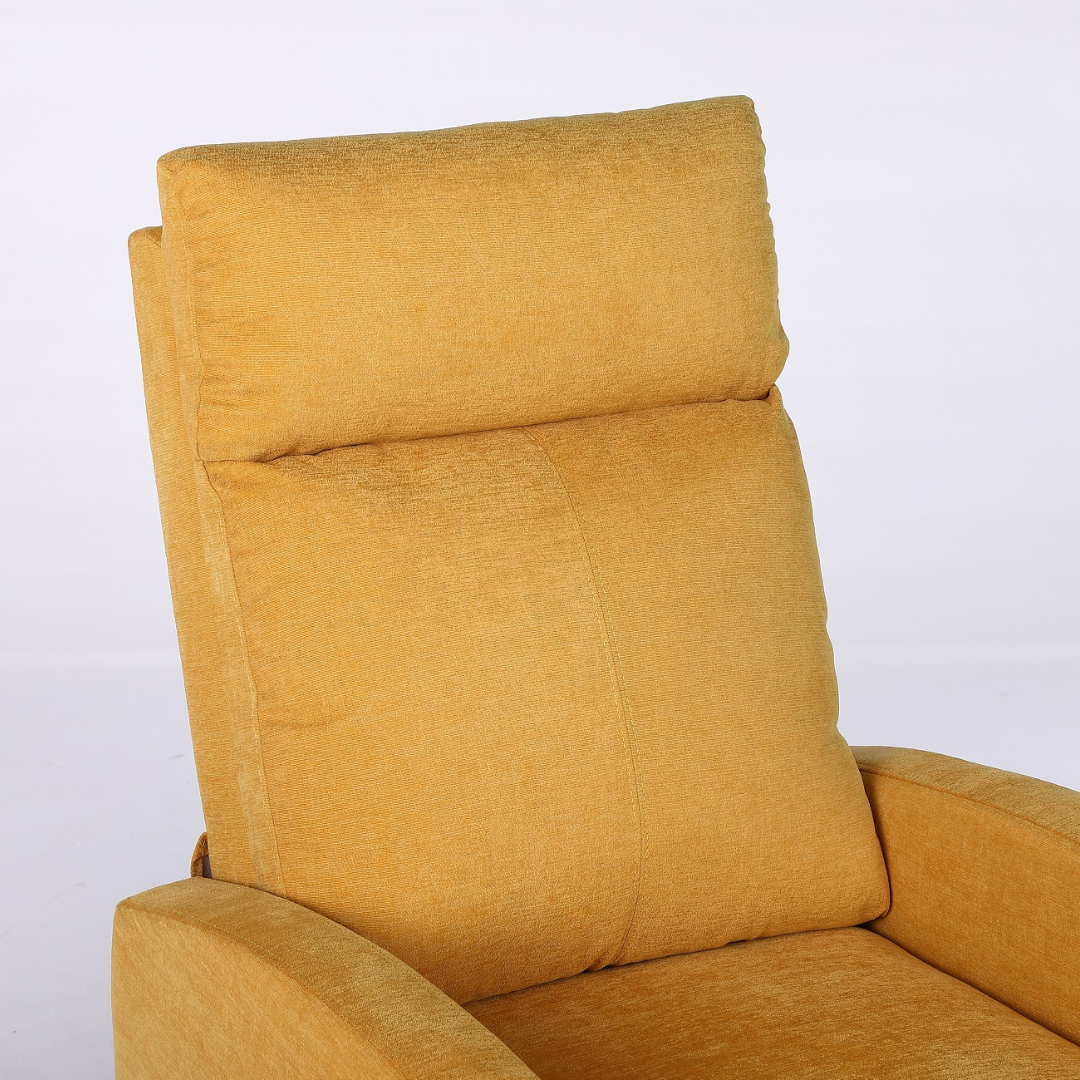 Fotoliu Recliner Stofa Galben