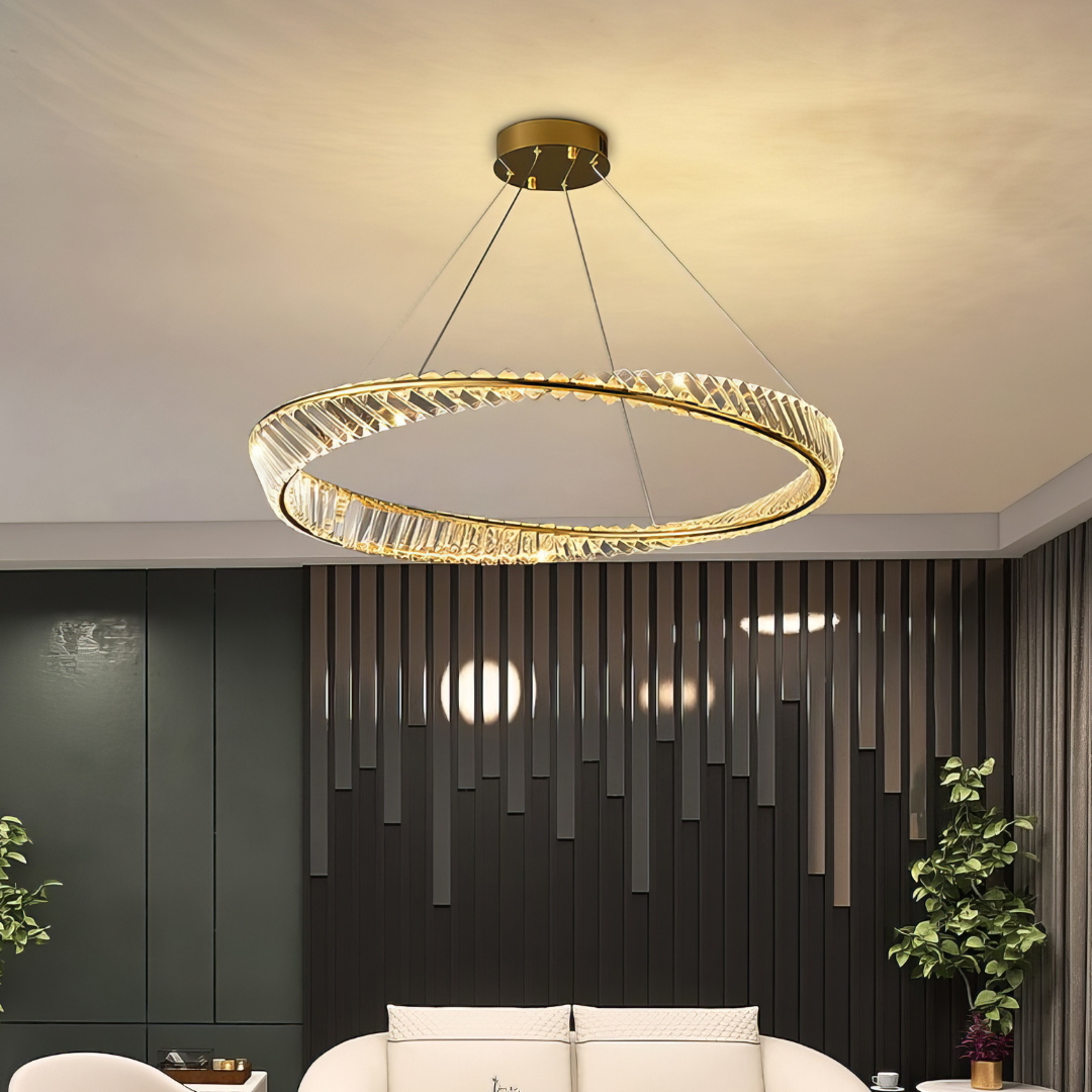 Lustra LED Cristal Suspendata EnVogue cu Telecomanda