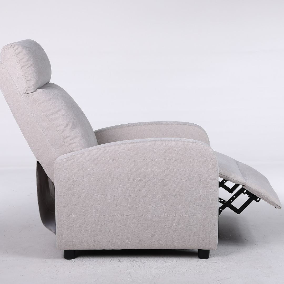Fotoliu Recliner Stofa Gri