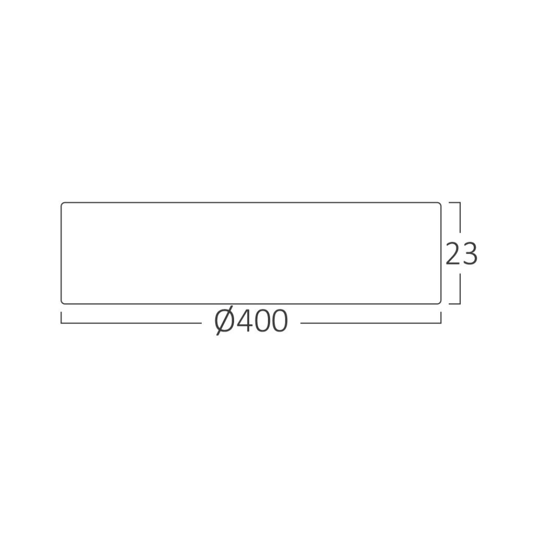 Plafoniera LED Baie 36W Neagra 40cm IP40 3 Lumini Echivalent 400W