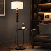Lampadar BILBAO Black&White Cu Masuta 160CM