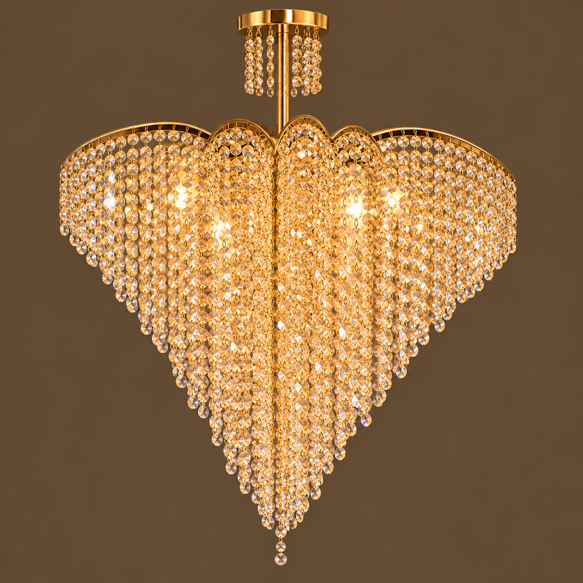 Lustra FREDA Gold Cristal