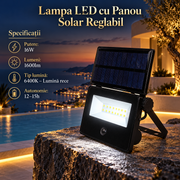 Lampa LED Solara Spider cu Panou Reglabil Senzor si Telecomanda 6400K