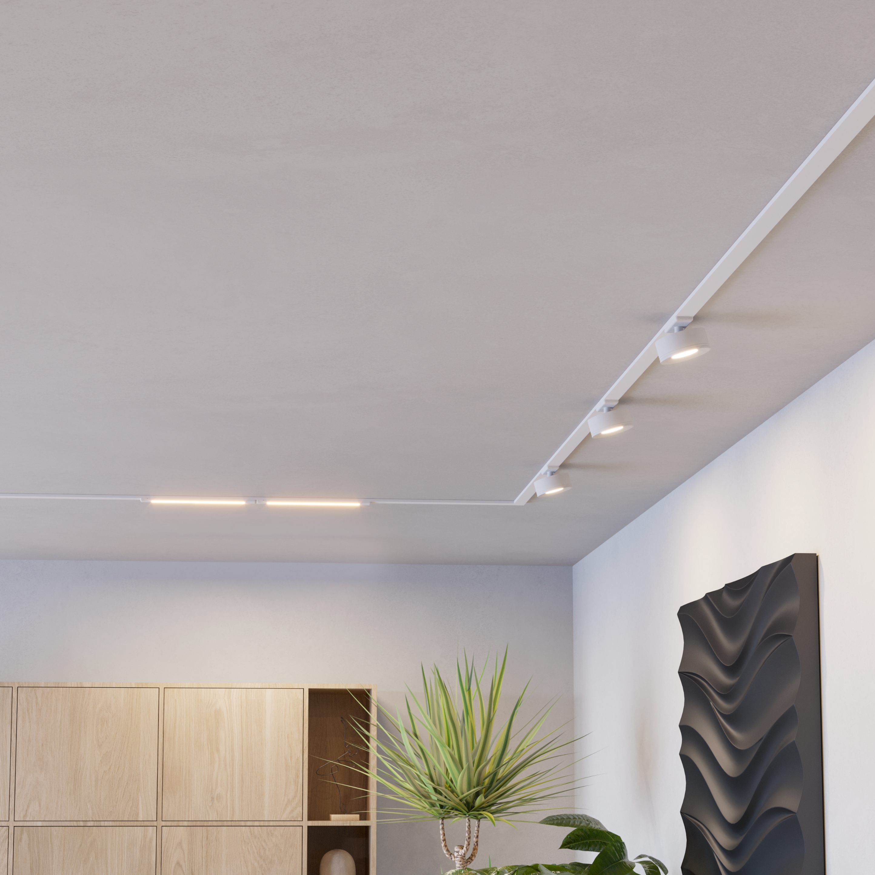 Spot LED Pentru Sina TPLUS Wide 6.6W CCT Alb