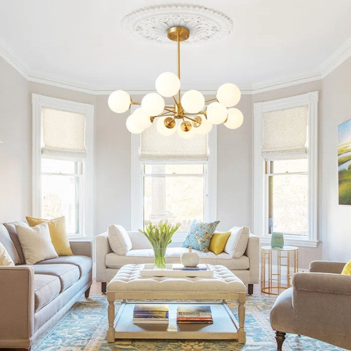 Lustra Abajur MAT GOLD 12XE27 DX103/6+6