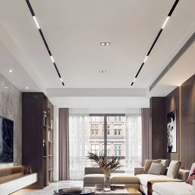 Spot LED 12W 22cm Magnetic Liniar SMART CCT Negru Telecomanda