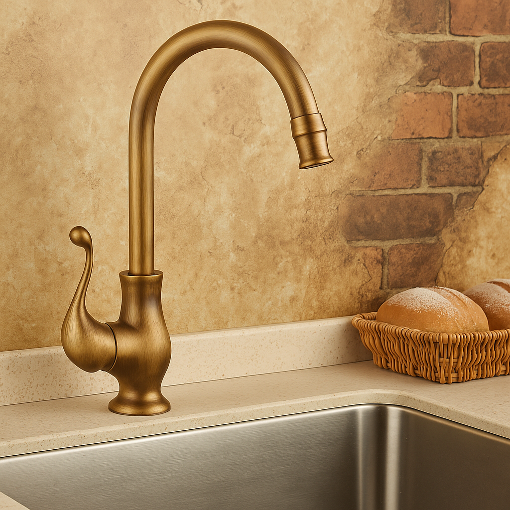 Baterie Bucatarie Retro Bronz Antichizat Alama 1767