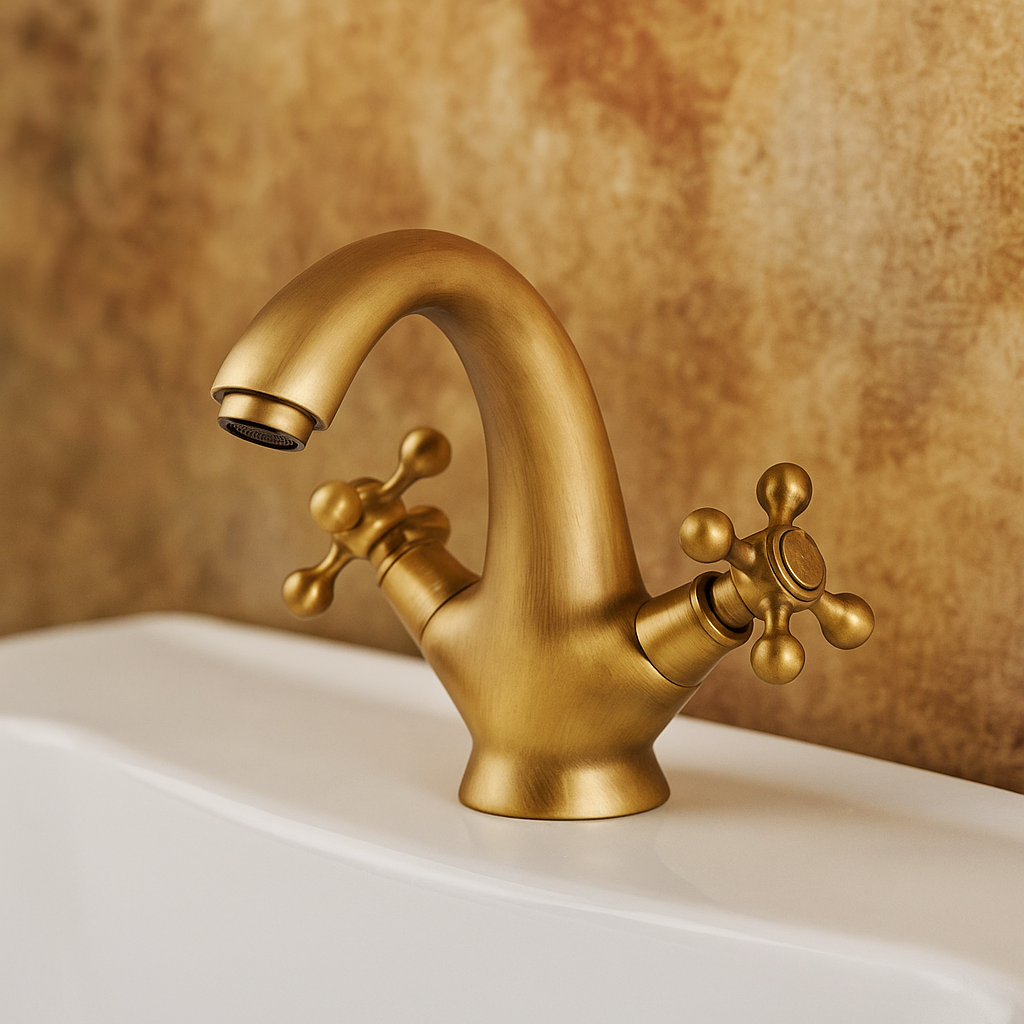 Baterie Lavoar Retro Antichizata Dubla Comanda Alama