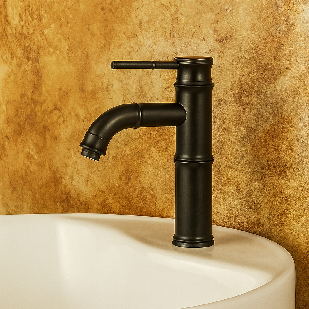 Baterie Lavoar Medie Negru Antichizat Design Elegant Alama