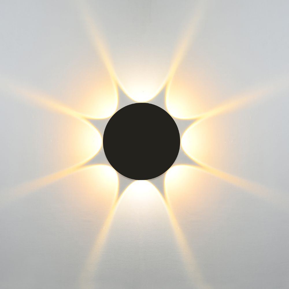 Aplica LED 8W Meteor Black Exterior IP65