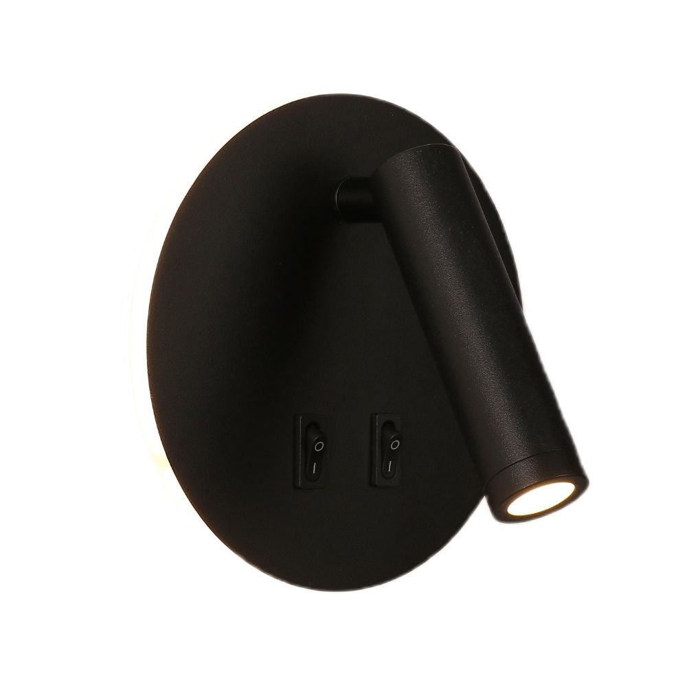 Aplica cu 1 Spot Reglabil MALMO Black 14CM