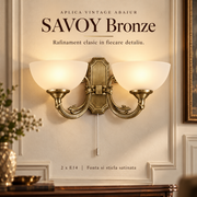 Aplica Vintage Abajur SAVOY Bronze