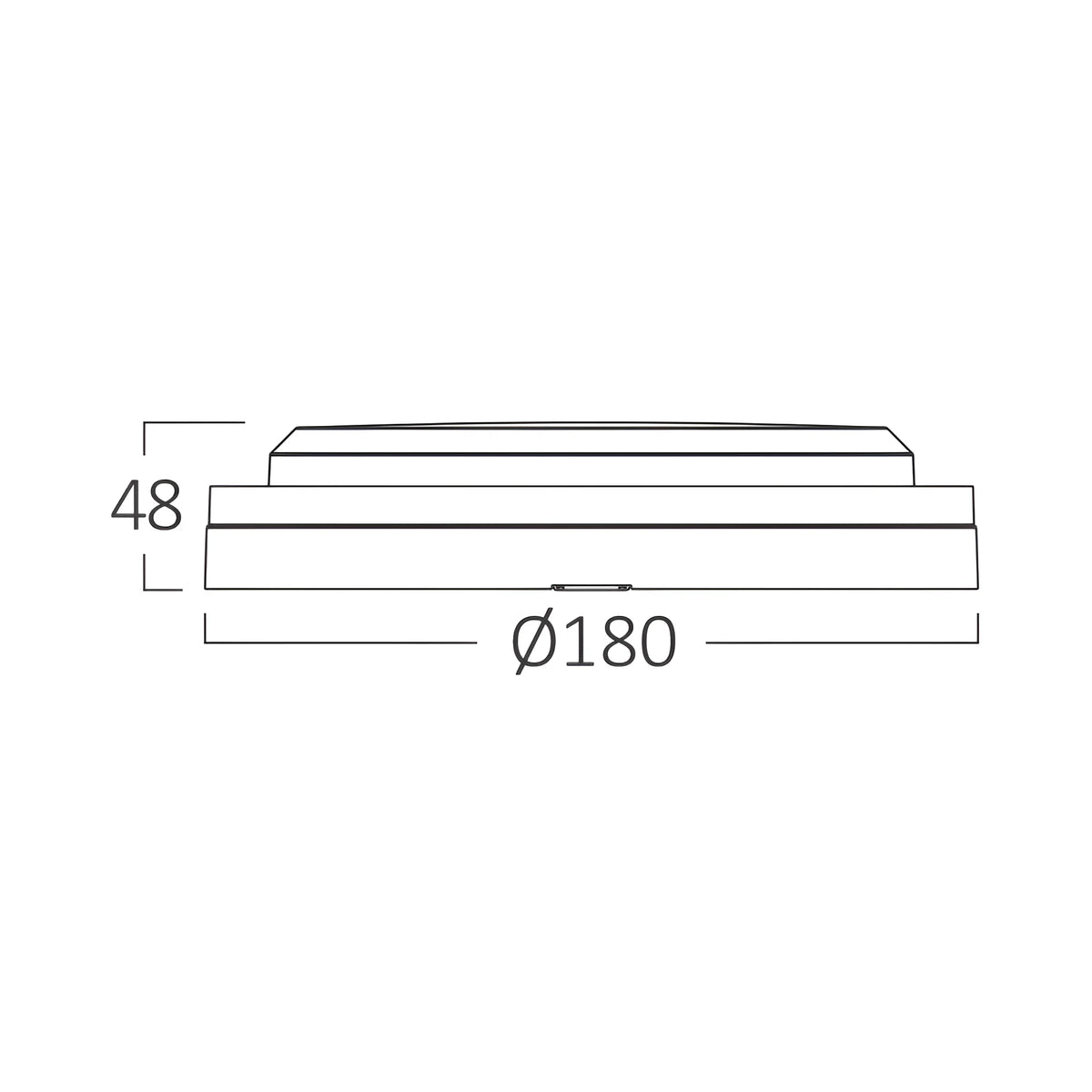 Plafoniera LED Exterior Bulkhead Black IP65 | 12W | 3 Tipuri de Lumina
